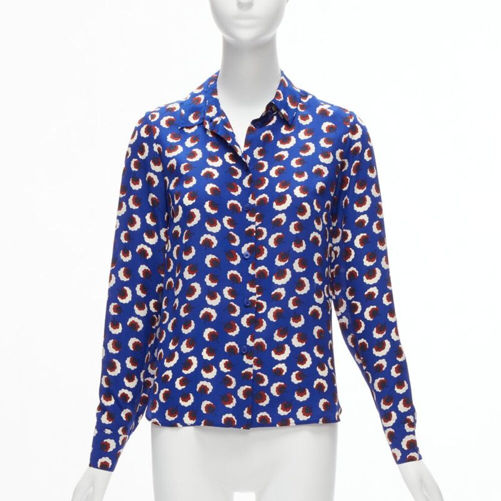 Stella Mccartney Silk Floral Bishop Shirt